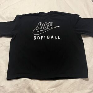 Nike Black Softball Crewneck